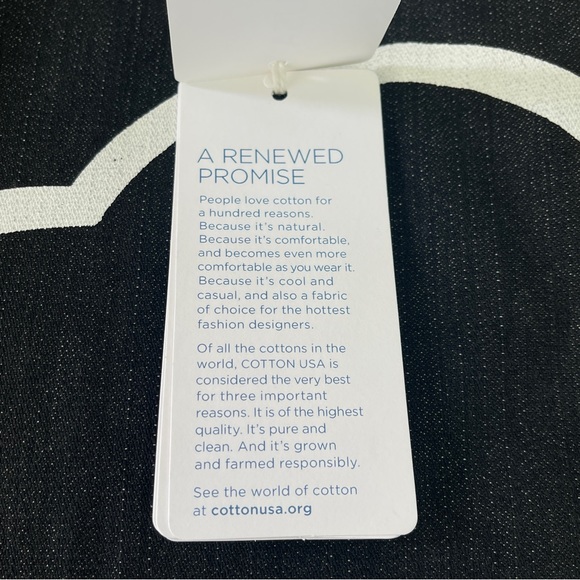 Cotton USA Dark Denim Shoulder Tote Bag NWT - Picture 10 of 13